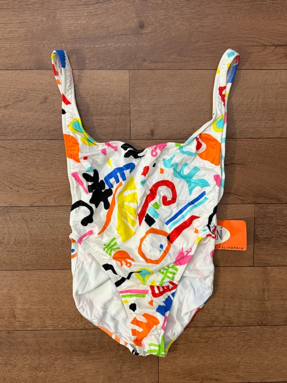 VTG Eenie Meenie Minee Mo Size Medium One Piece Swimsuit Made In USA 70’s Artsy